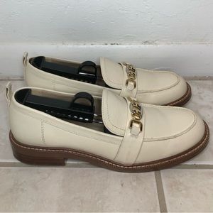 Sam Edelman Women's Christy Loafer US 8 White Gold Slip On